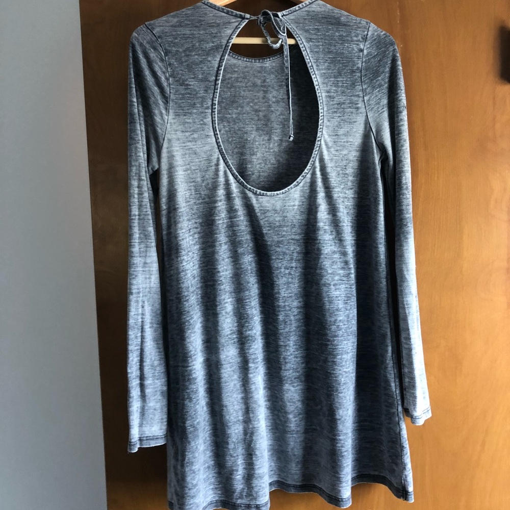 Topshop long sleeve shirt dress